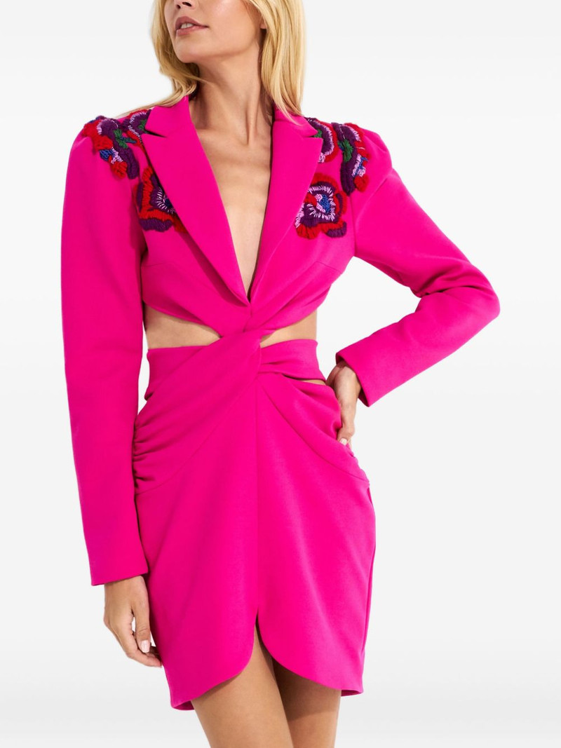 Posh crepe cut-out mini dress 4