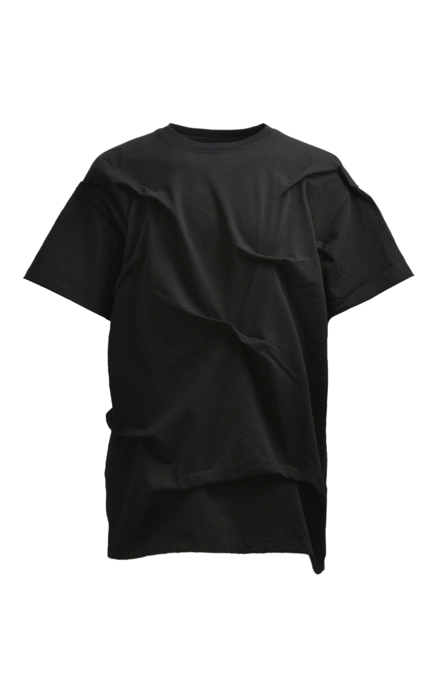 GATHERED SHORT SLEEVE / COAL - 1