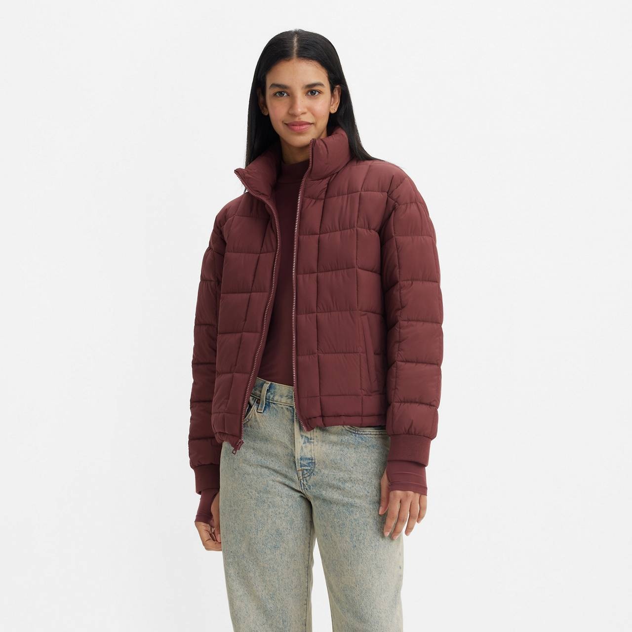 BOX QUILTED PUFFER JACKET - 1