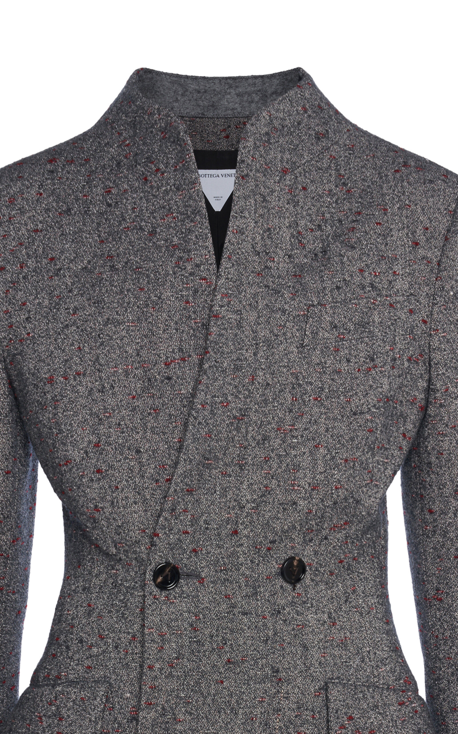 Knotted 3D-Knit Funnel-Neck Jacket grey - 5