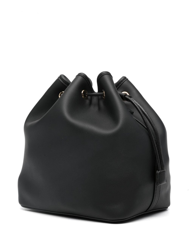 logo-lettering drawstring bucket bag 3