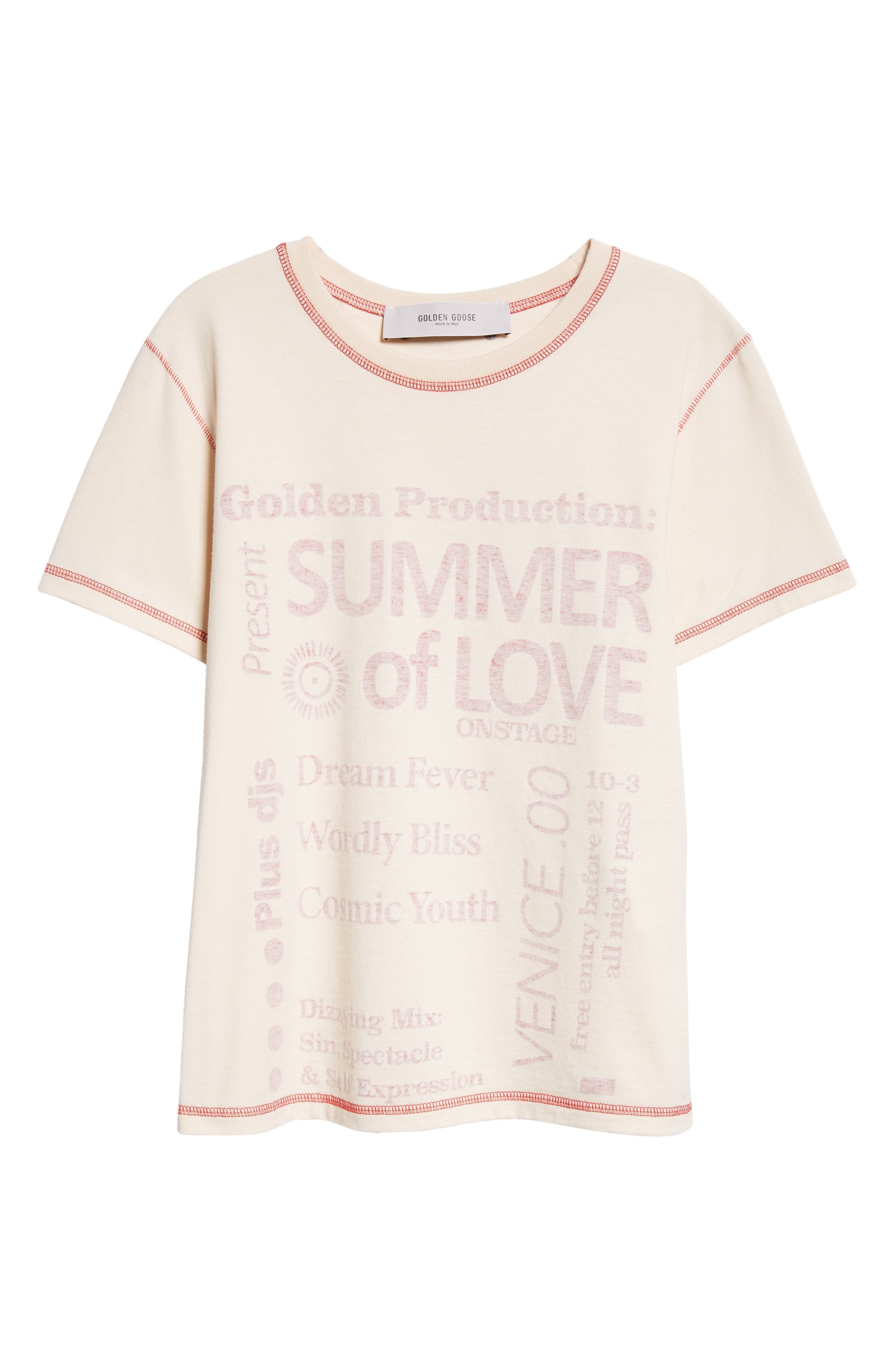 Golden Goose Journey Slim Fit Graphic T-Shirt in Shortbread/Haute Red at Nordstrom - 6