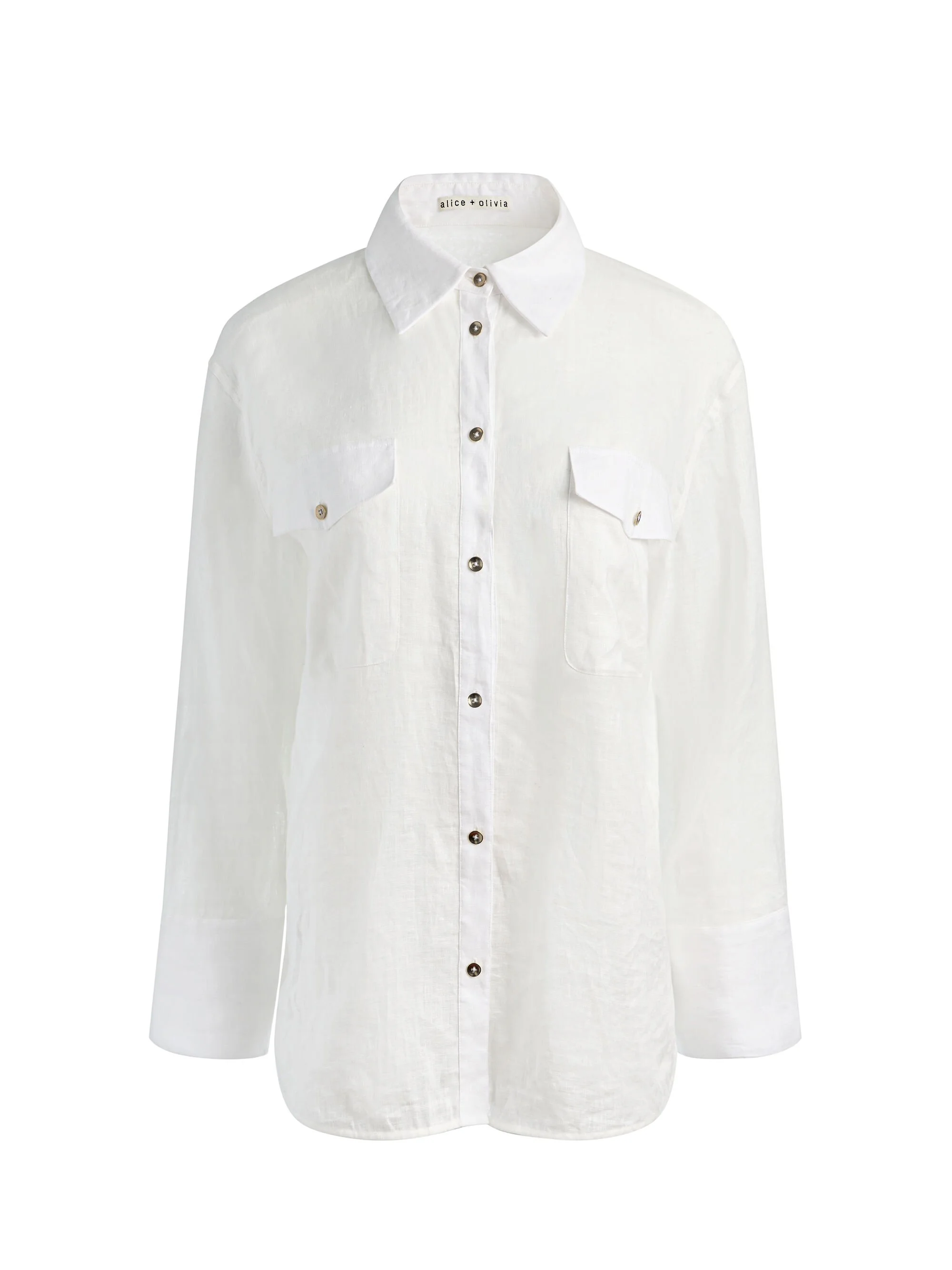 FINELY OVERSIZED LINEN BUTTON DOWN - 1