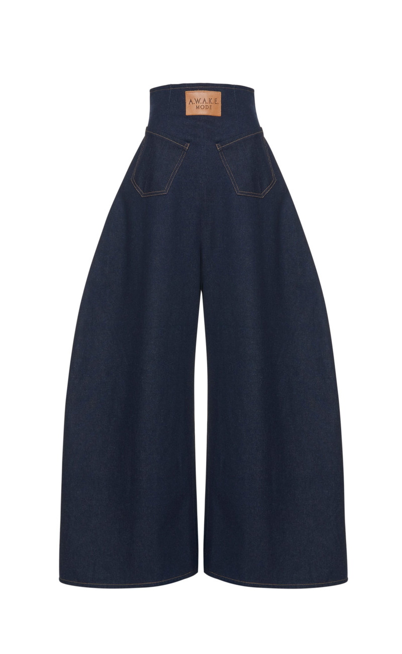 ROUNDED BACK TO FRONT JEANS INDIGO RINSE WASH 7