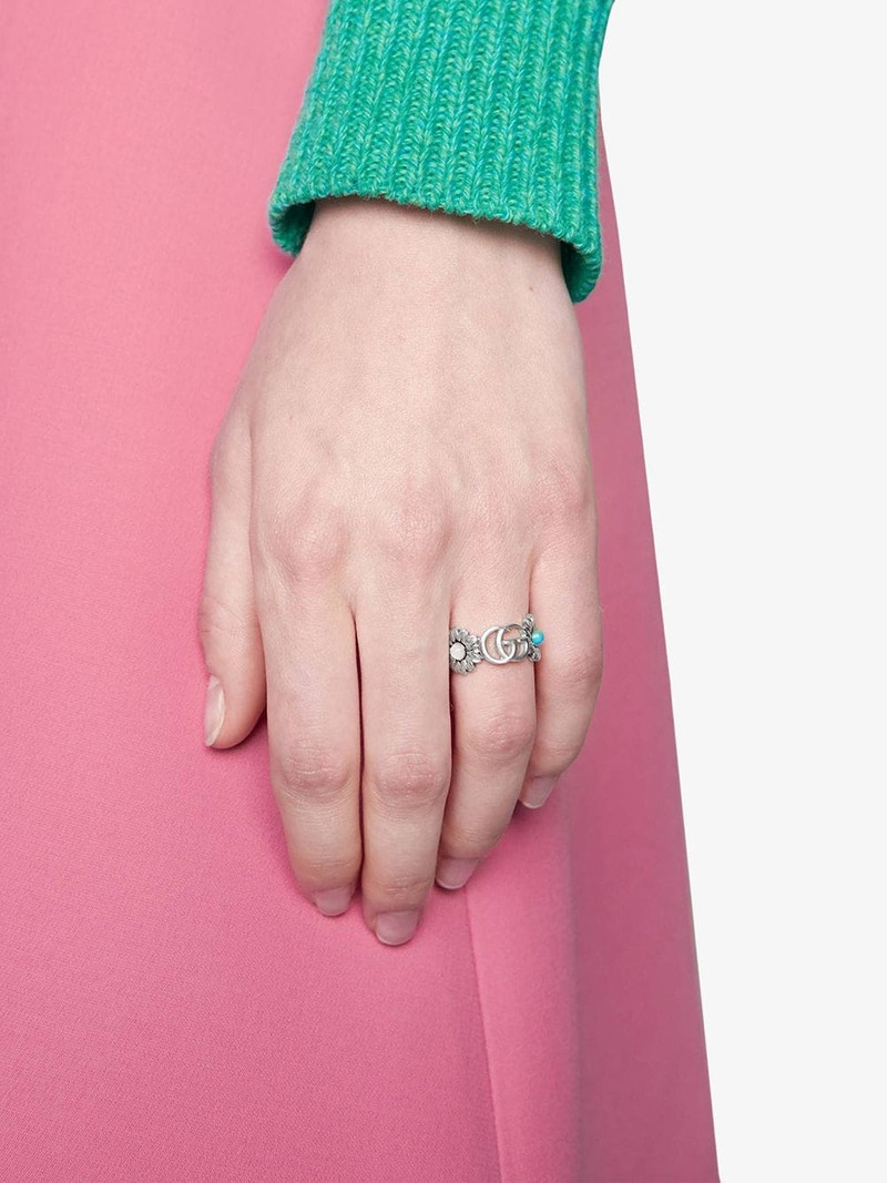 GUCCI Double G flower ring outlook