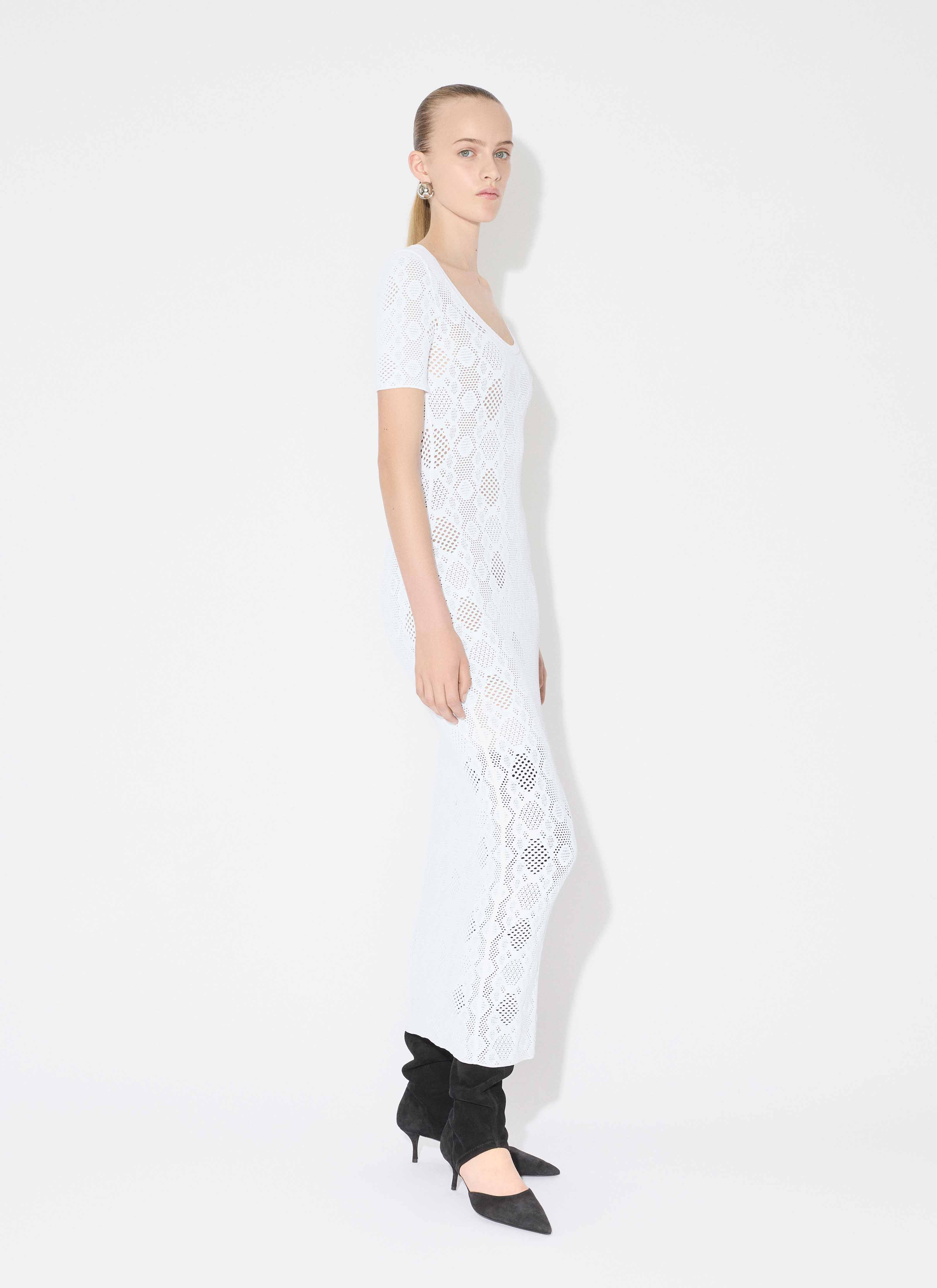 PYTHON LACE KNIT DRESS - 4