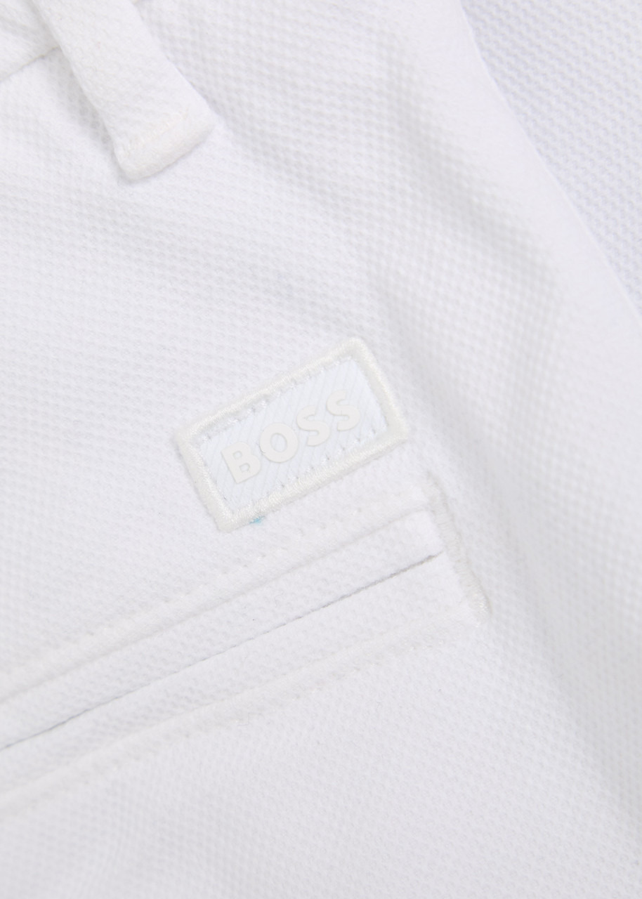 Boss H-slice Piqué Stretch-cotton Shorts - 5