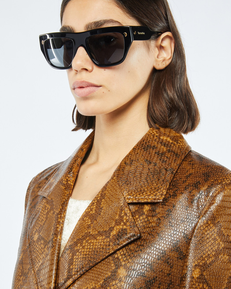 IMANI - Single breasted coat - Multi faux animal 6