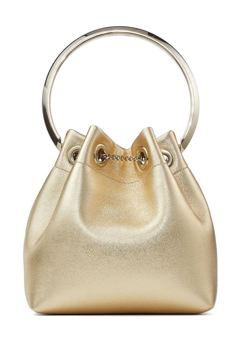 JIMMY CHOO Bon Bon Metallic Top Handle Bag outlook
