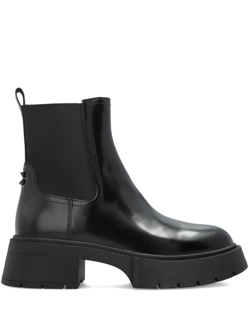 lug-sole leather chelsea boots 1