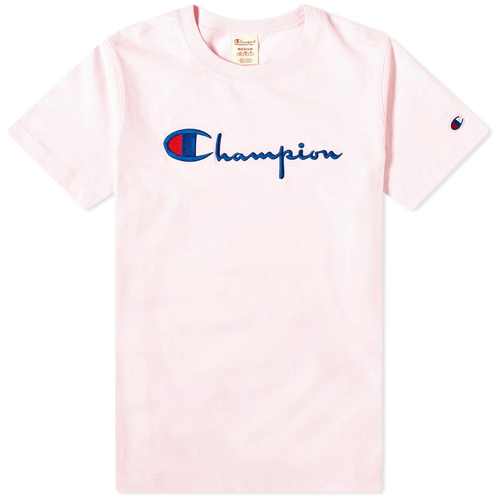 Champion Reverse Weave Women's Large Script Logo Tee - 1