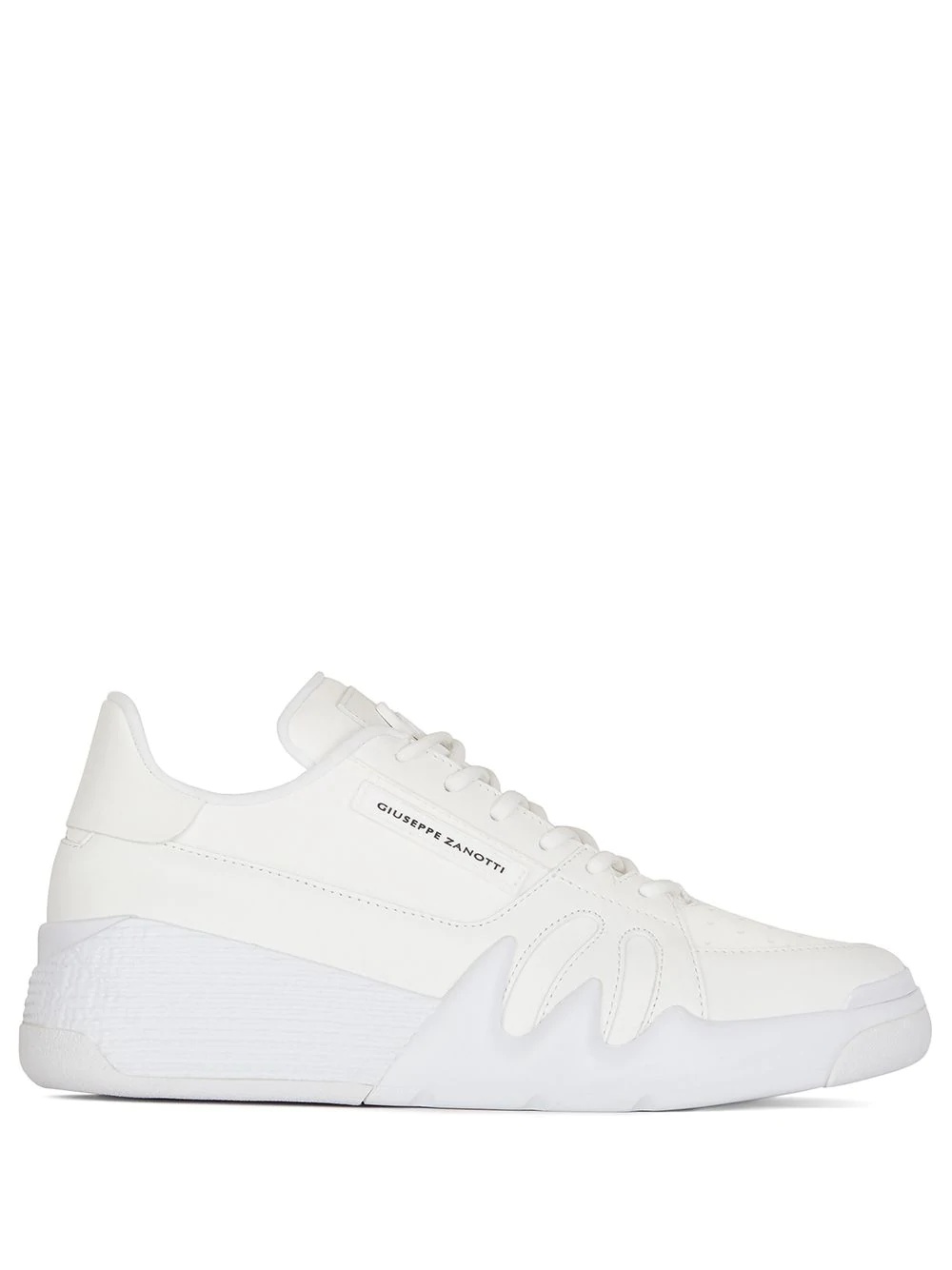 panelled low-top sneakers - 1