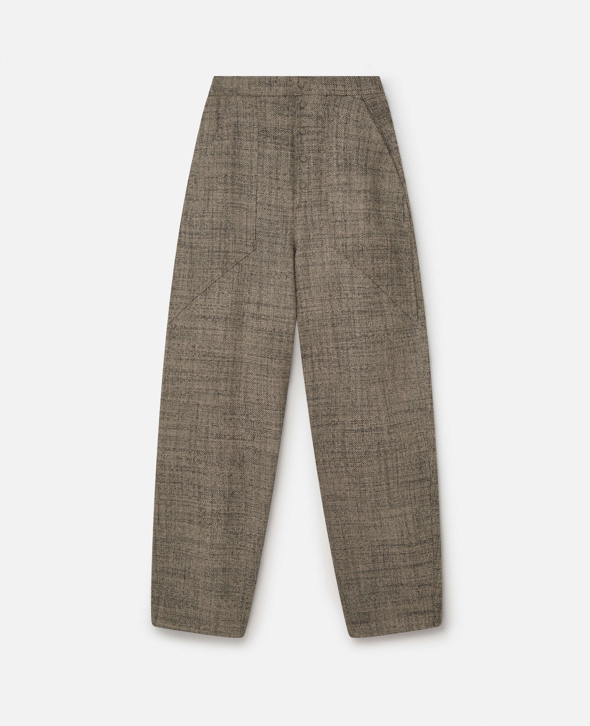 Loose Fit Tailored Trousers - 1