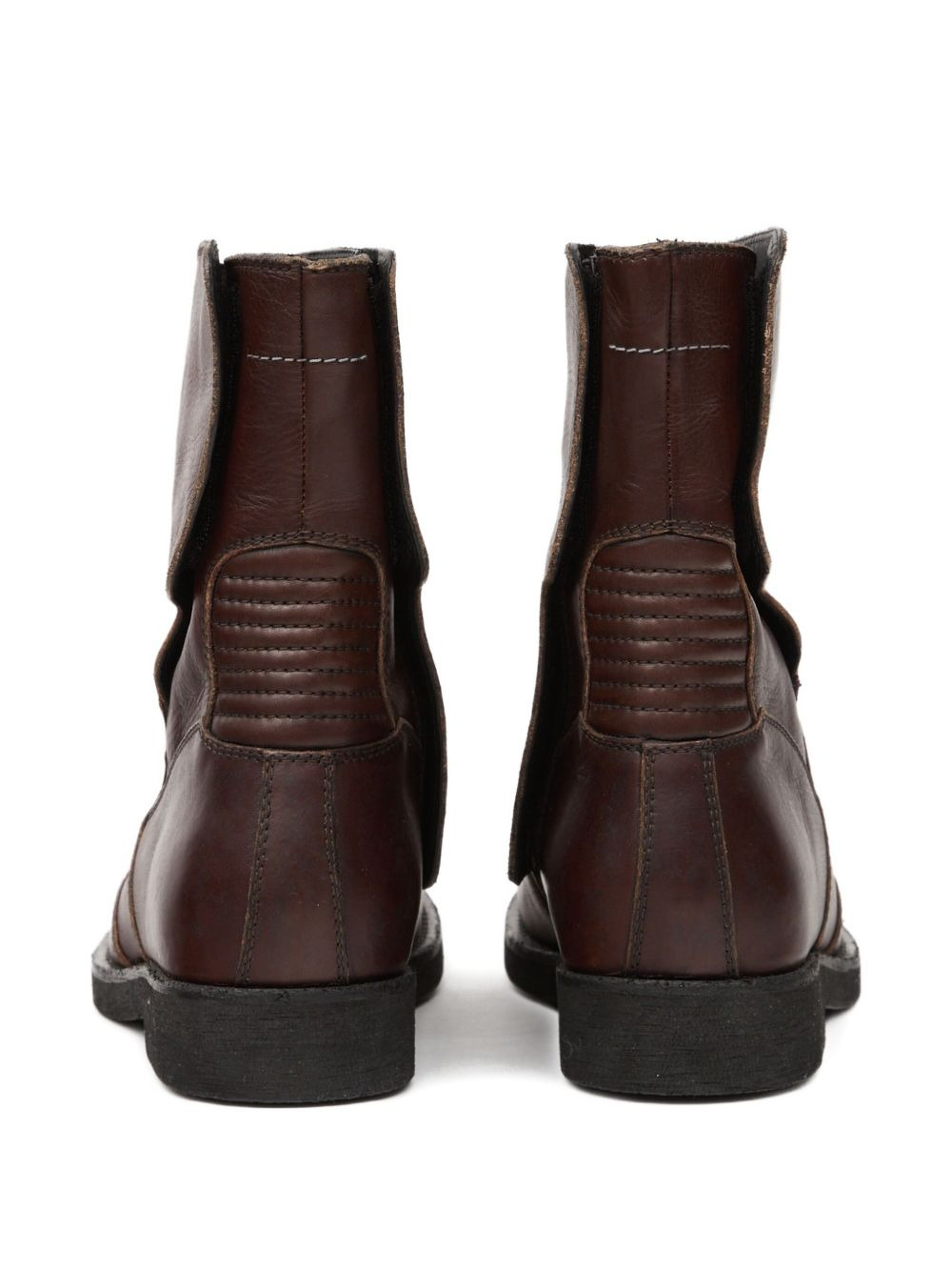 chunky-heeled leather ankle boots - 3