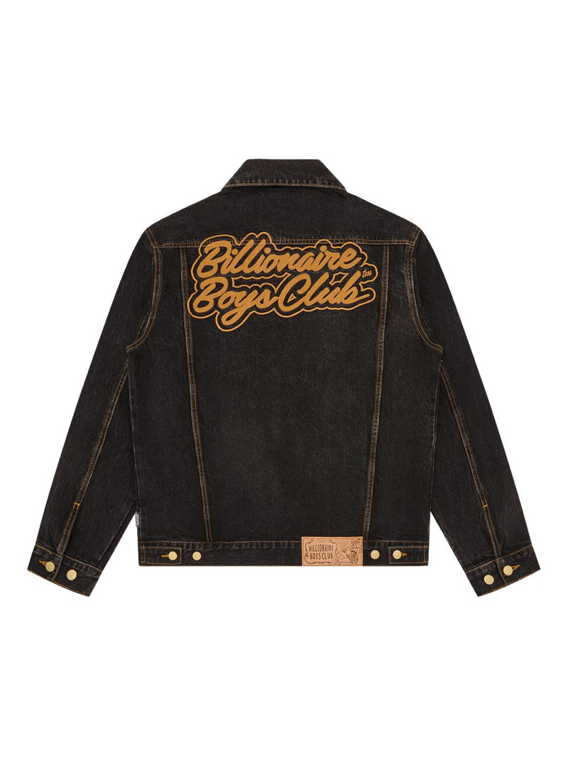 BILLIONAIRE BOYS CLUB Script Cord Collar embroidered denim jacket outlook