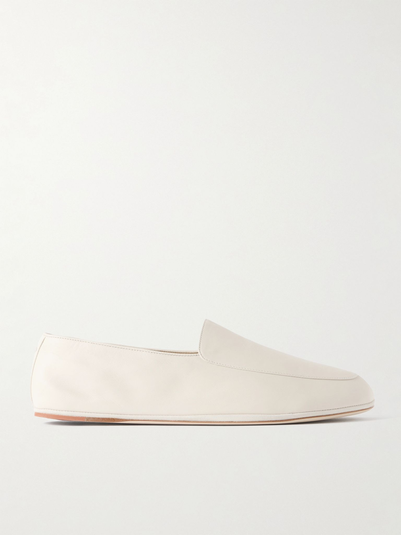 Anton Walk Leather Loafers Beige - 1