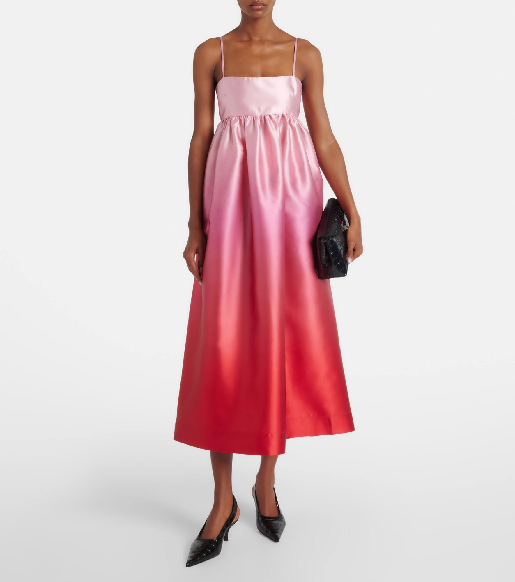 Inez ombré satin cocktail dress - 2