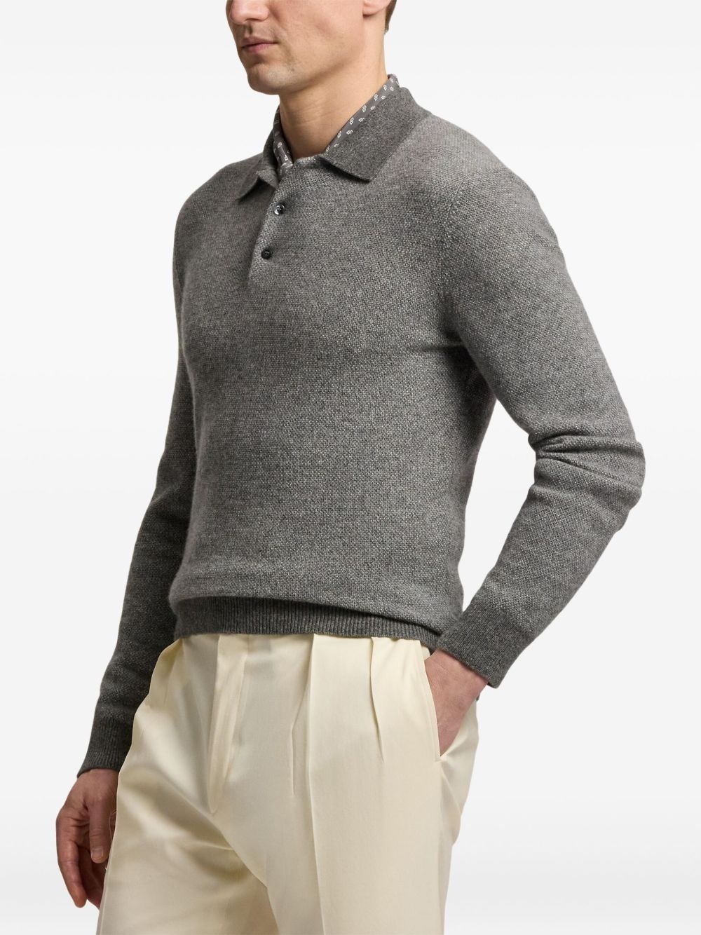 cashmere polo shirt - 4