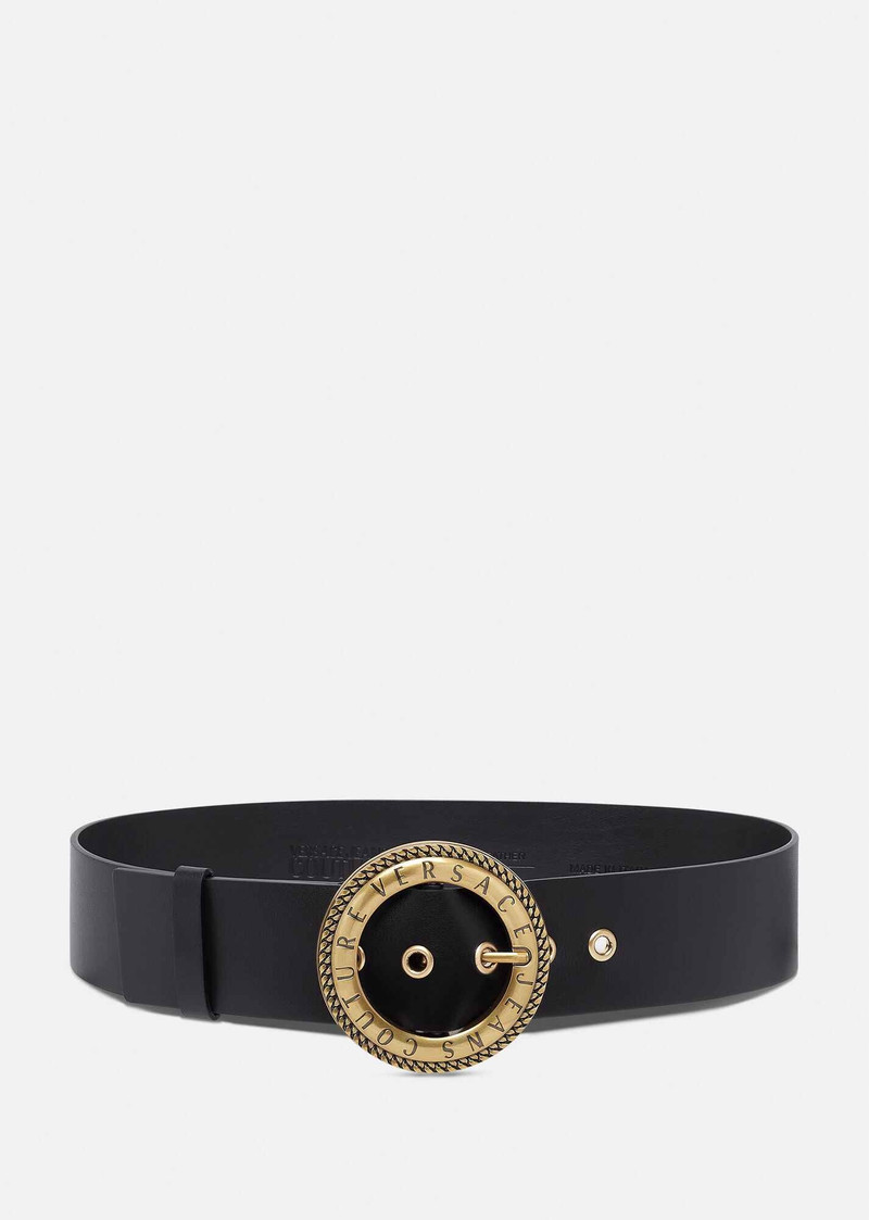 Wide Round Buckle Belt 1