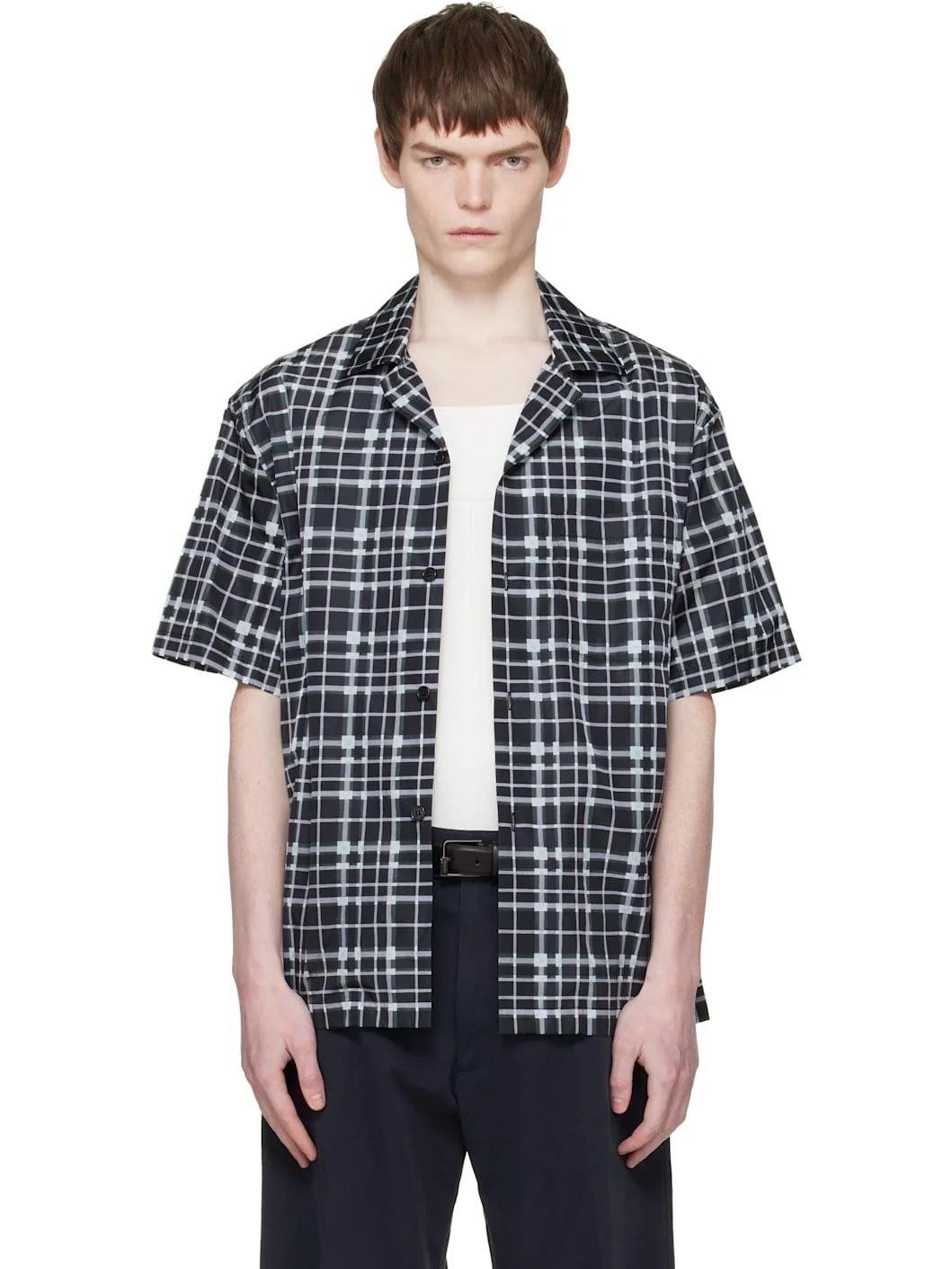 Black Checked Shirt - 1