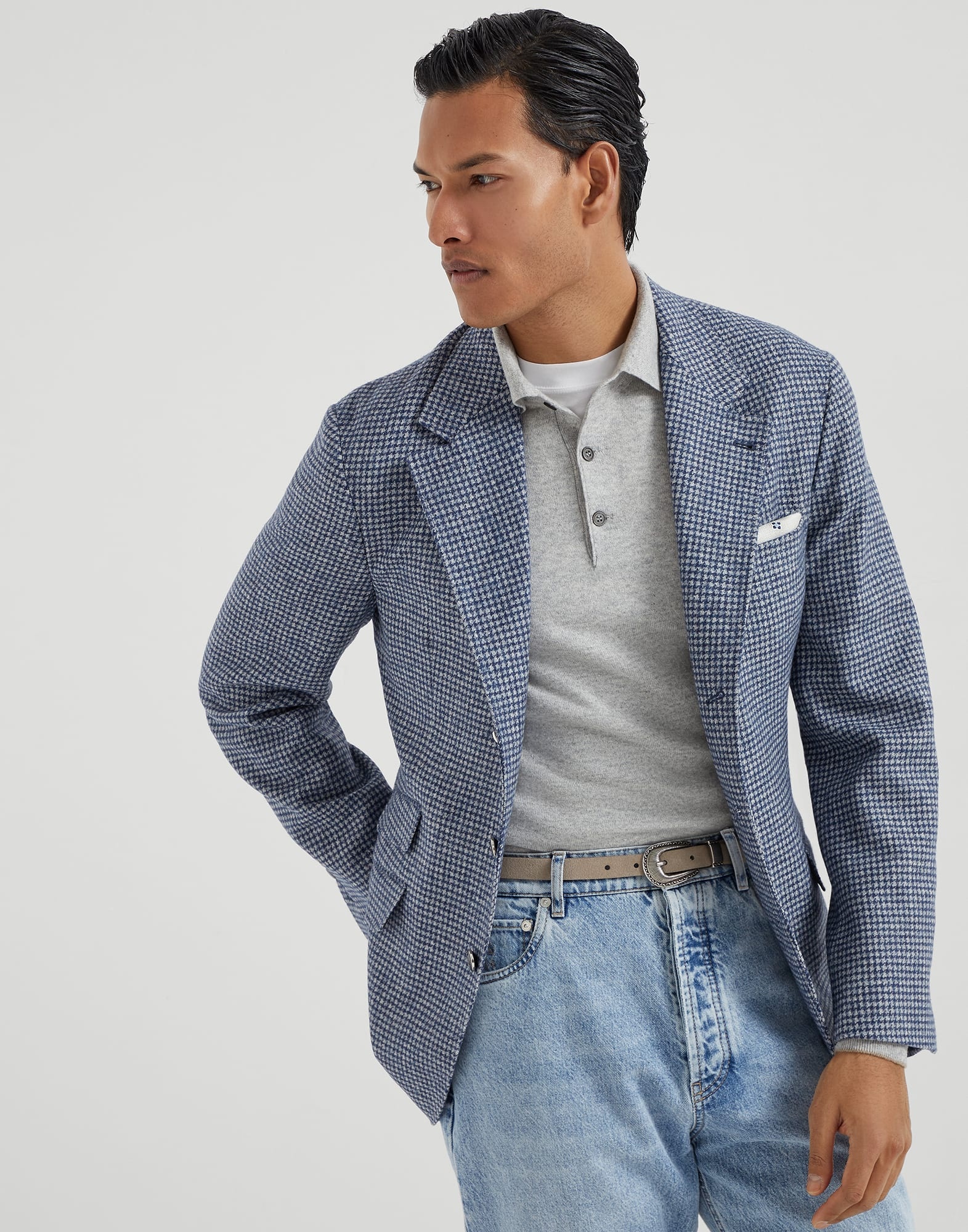 Cashmere polo-style sweater - 4