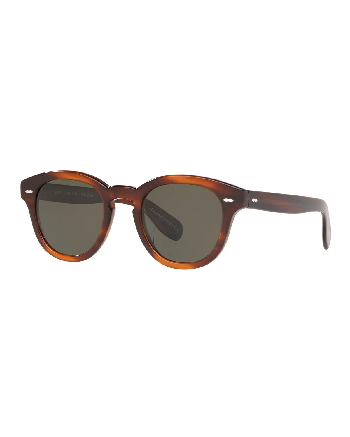 Cary Grant Oval Polarized Acetate Sunglasses - 1