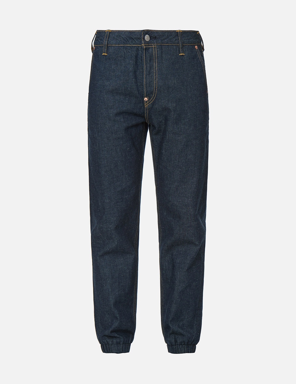SEAGULL PRINT DENIM JOGGER PANTS - 1