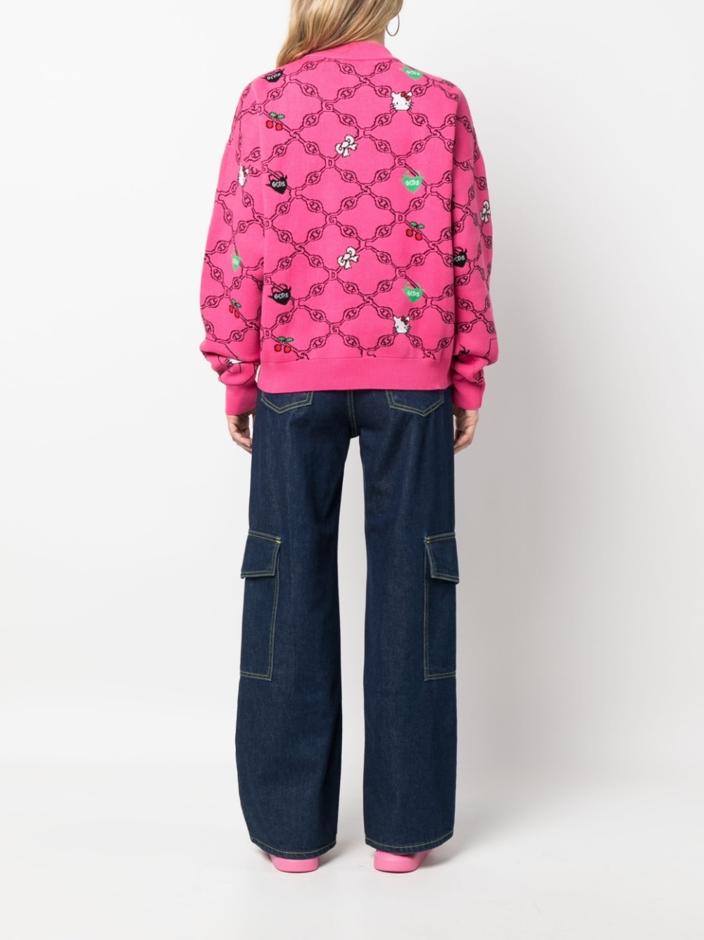 x Hello Kitty patterned-intarsia-knit sweatshirt - 4