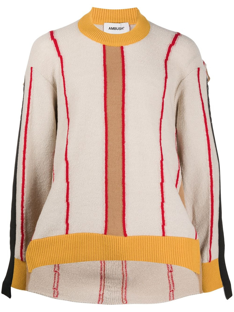 deconstructed crew neck sweatshirt 1