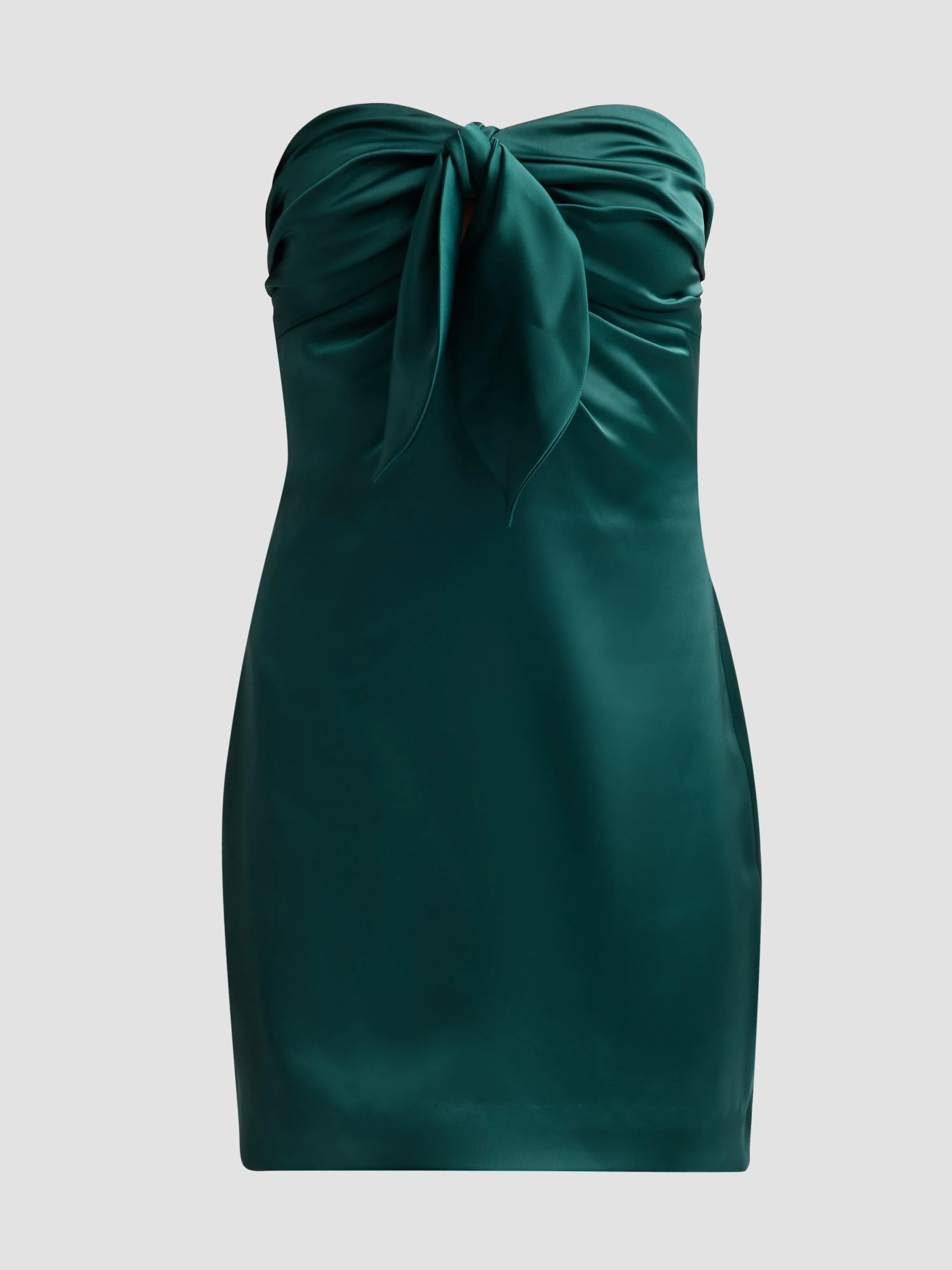 Women's Orion Bow Minidress - Deep Emerald - 1