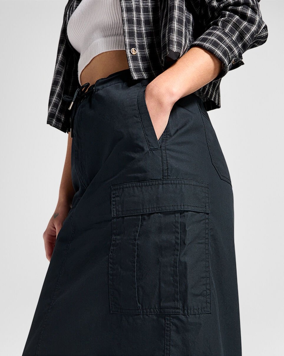 Long Woven Cargo Skirt - 5