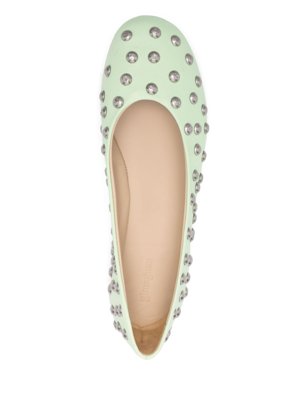 stud-embellished ballet flats - 4