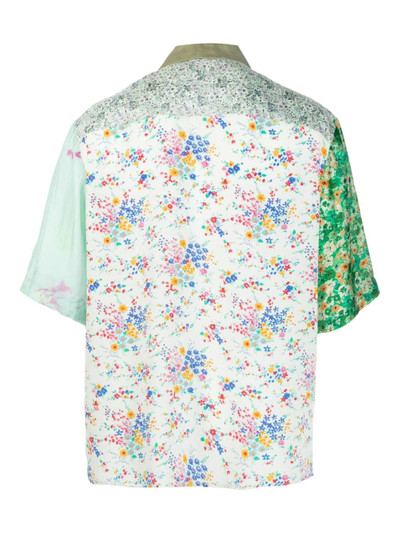 Marine Serre regenerated floral-print silk shirt outlook