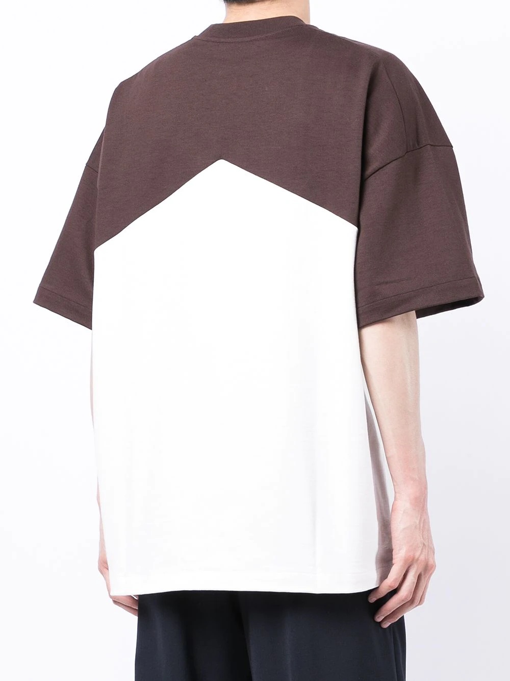 logo colour-block T-shirt - 4