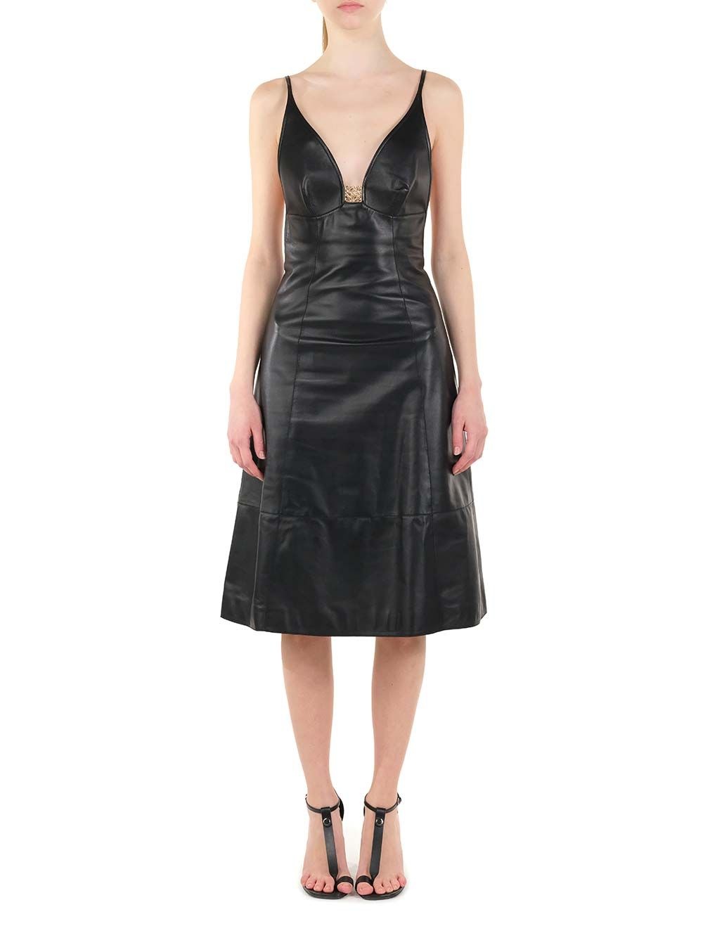 Dress In Nappa Dresses Black - 3