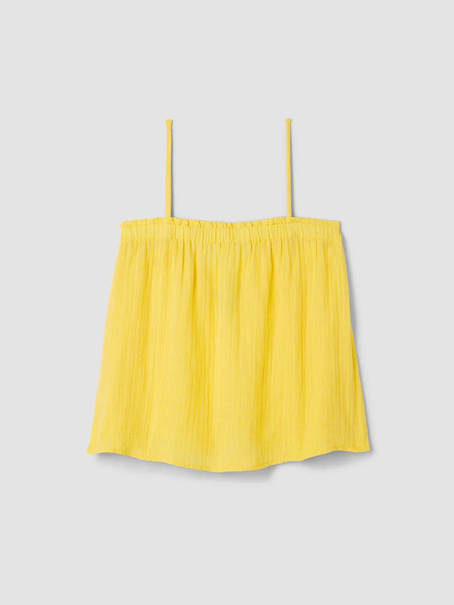 Striped Organic Cotton Gauze Cami - 1