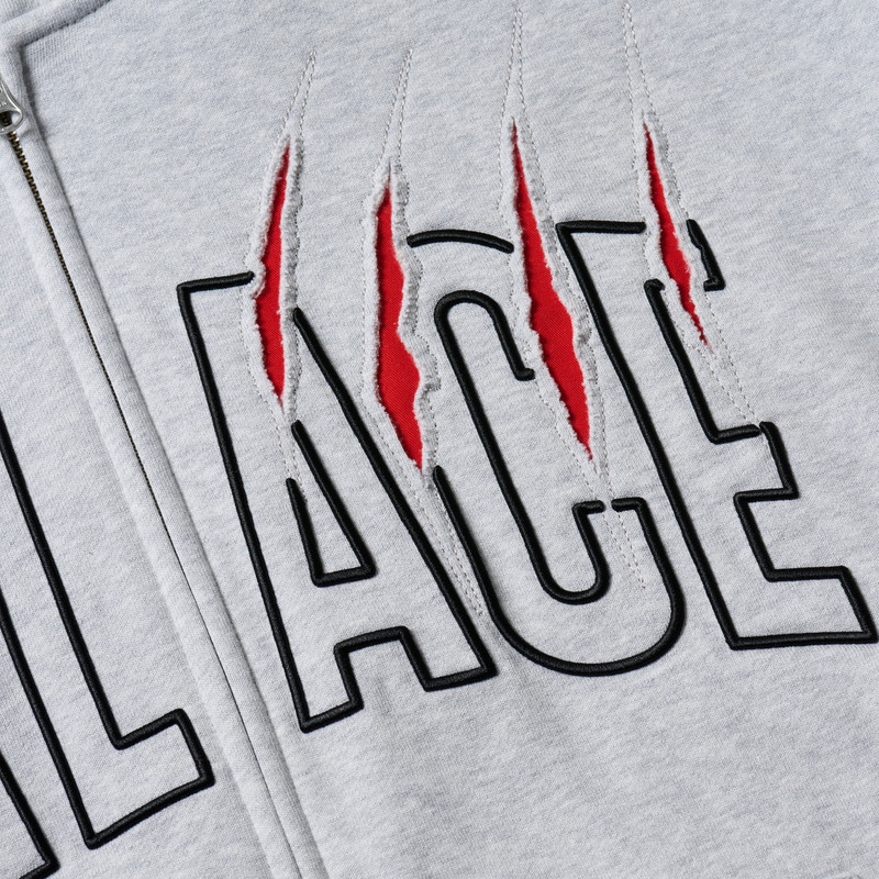 CLAW ZIP HOOD GREY MARL 4
