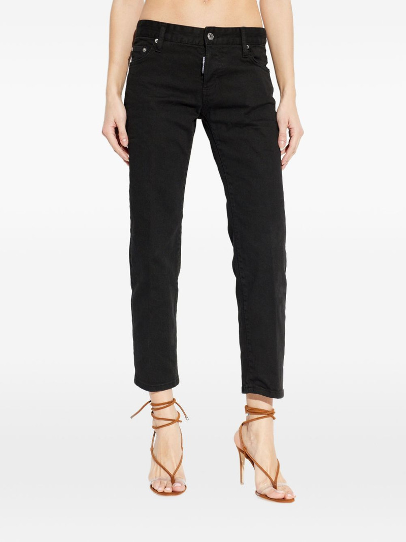 Teddy silver-tone button jeans 3