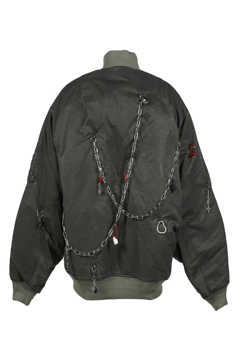 doublet KEY CHAIN DECORATED BOMBER JACKET / KHA outlook