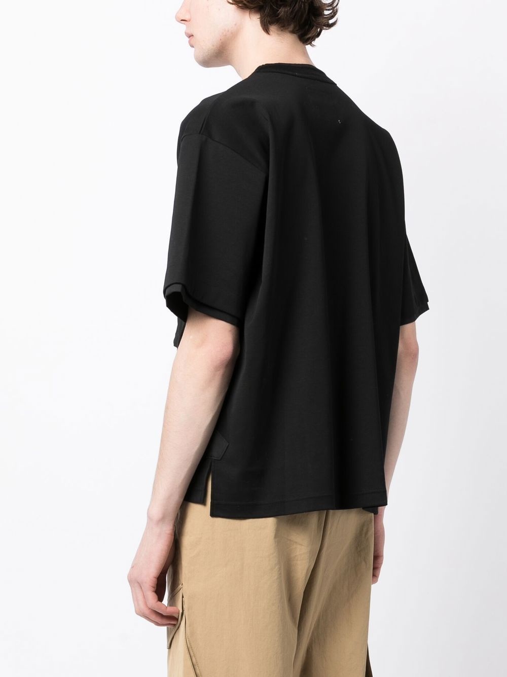 chest flap pocketed T-shirt - 4