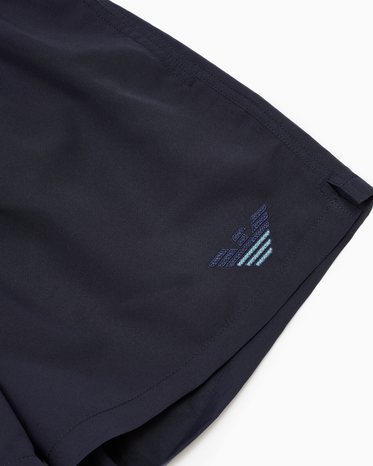 SWIM SHORTS WITH TWO-TONE EAGLE EMBROIDERY - 4