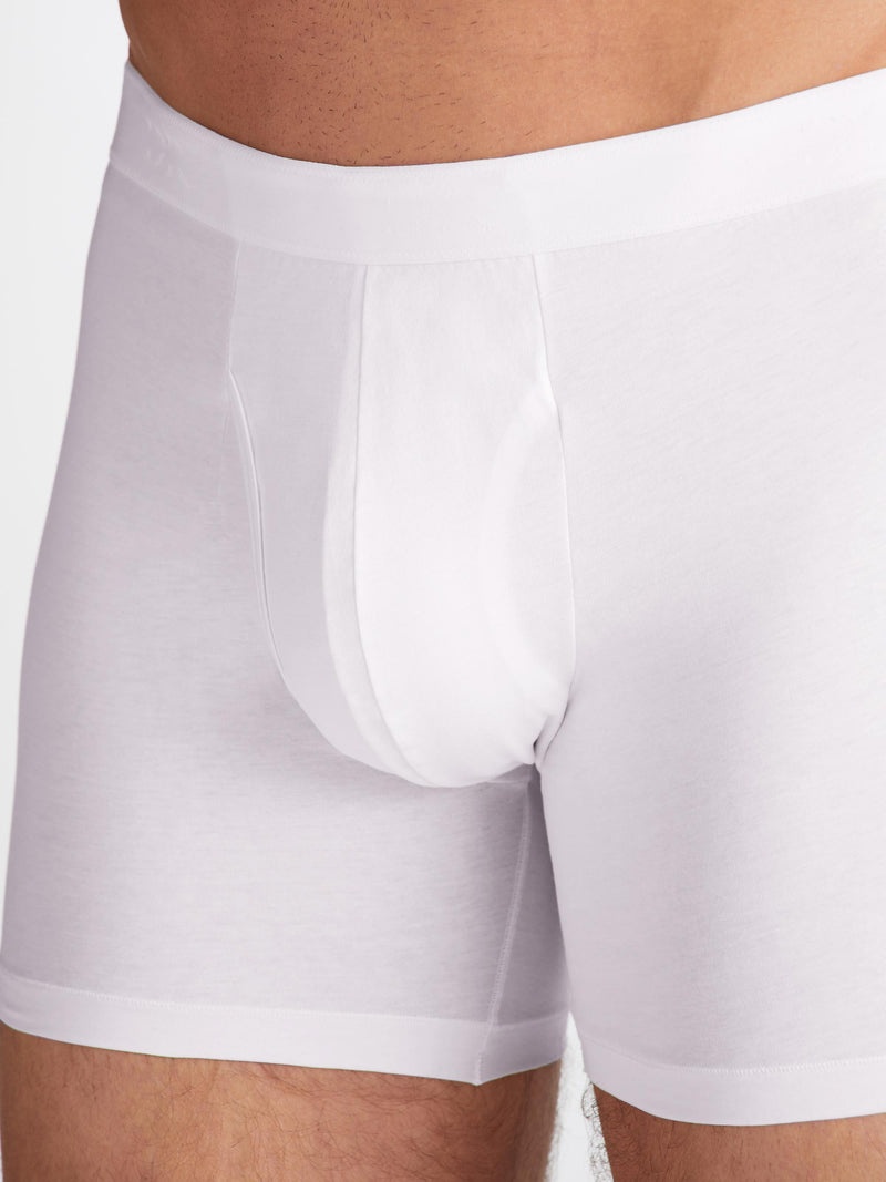 Men's Trunks Jack Pima Cotton Stretch White - 7