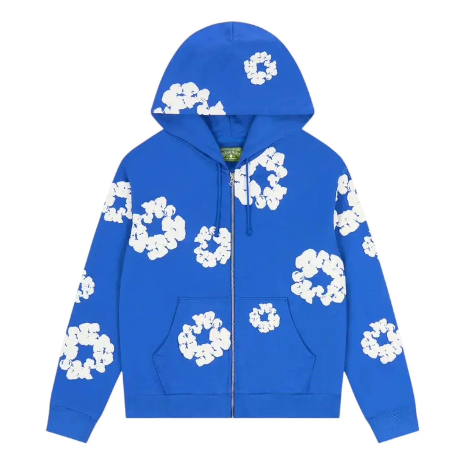 Denim Tears Cotton Wreath Zip Hoodie 'Blue' SS25TZH11412039 - 1