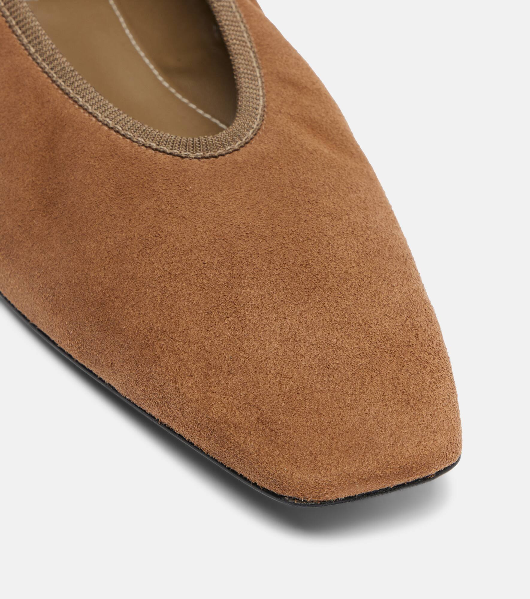 Suede ballet flats - 5