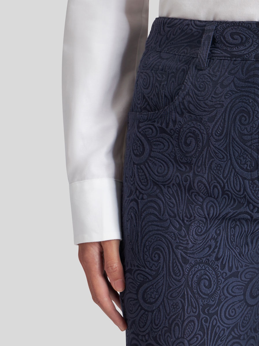 PAISLEY JACQUARD TROUSERS - 3