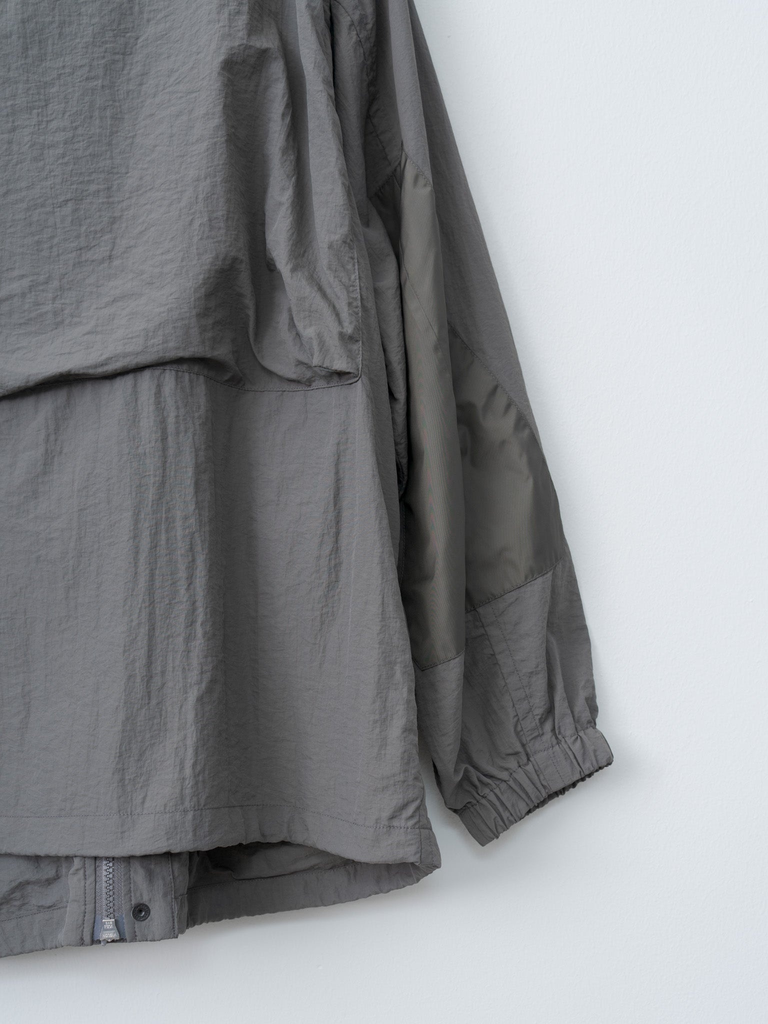 Nylon Multi Pockets Detachable Utility Blouson - Charcoal Khaki - 10