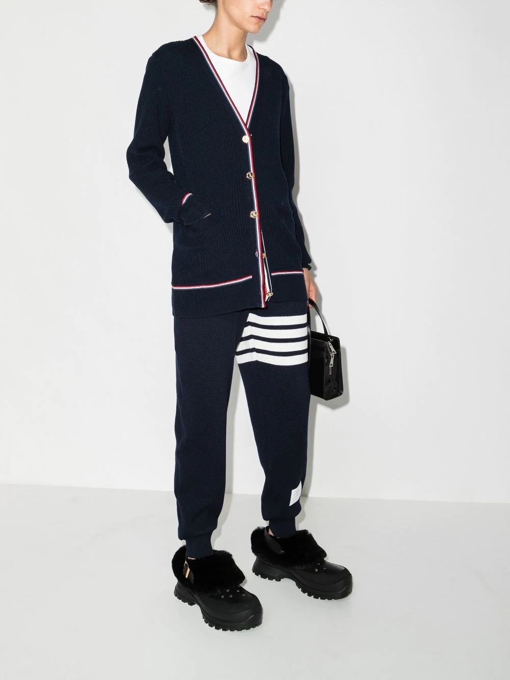 4-Bar drawstring track pants - 5