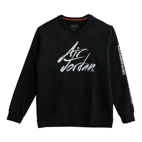 Air Jordan Sportswear Greatest Fleece Lined Round Neck Pullover Black AV6003-010 - 1