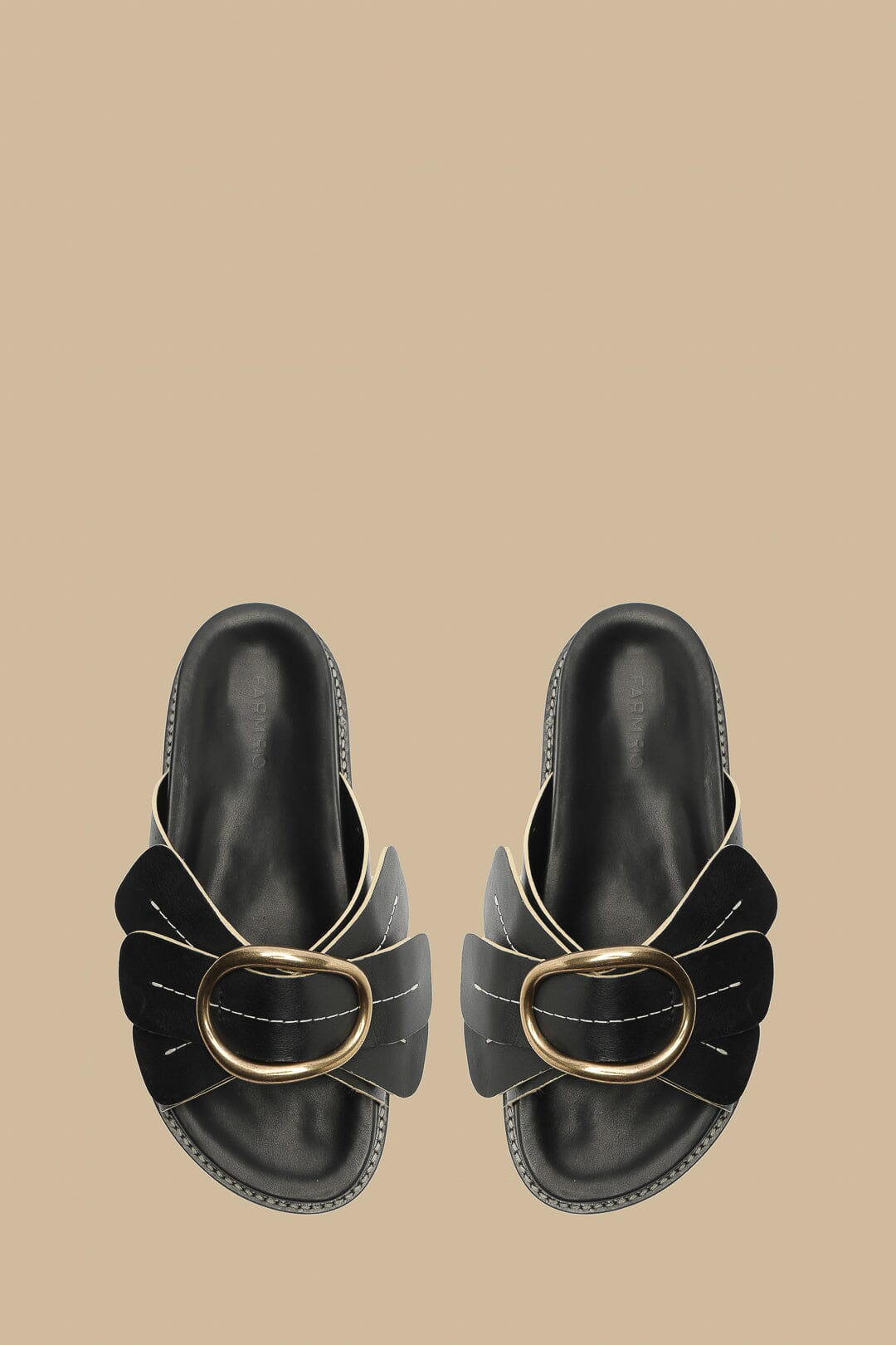 Black Daisy Slide Sandal - 3