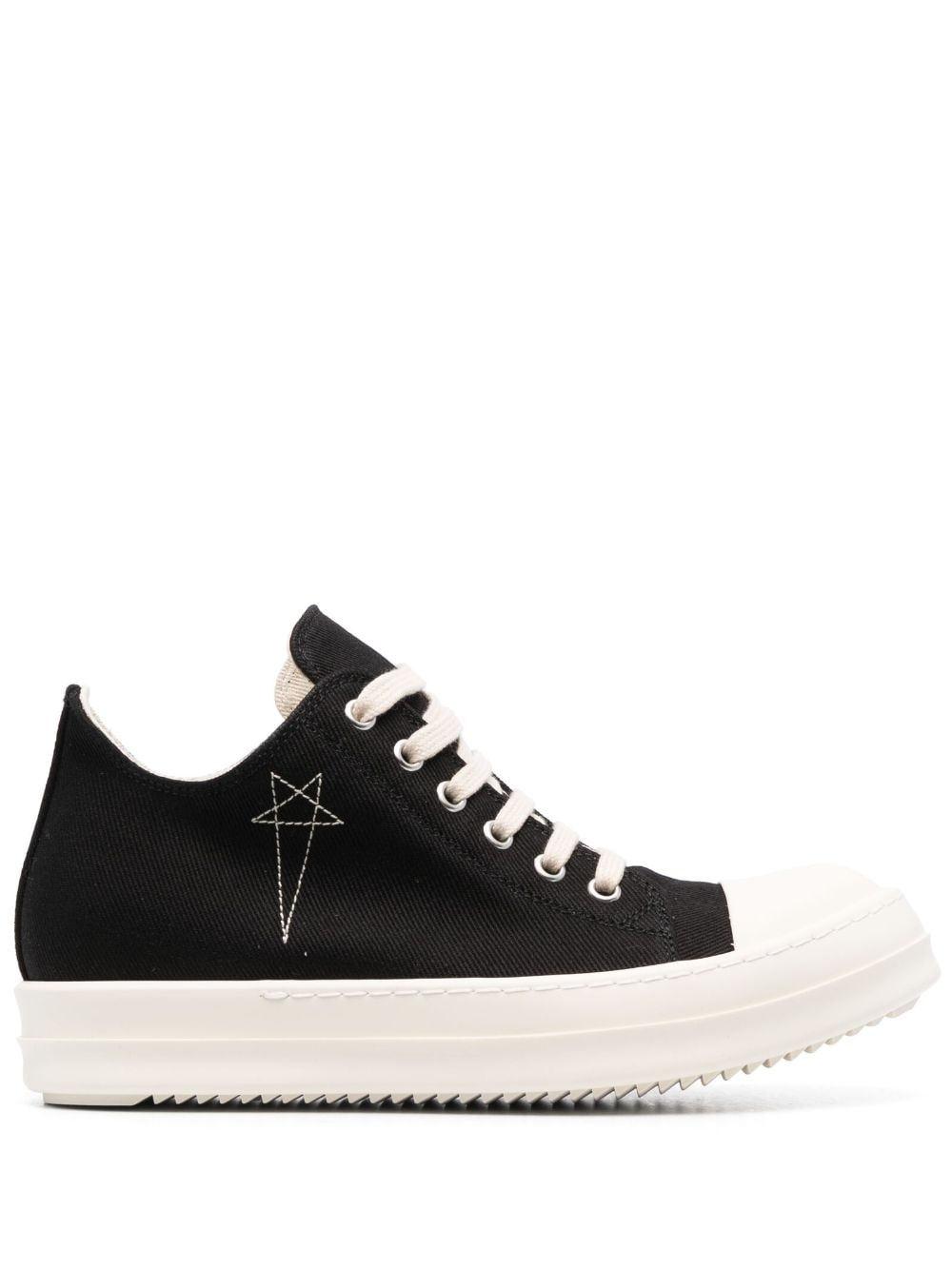 embroidered-logo low-top sneakers - 1